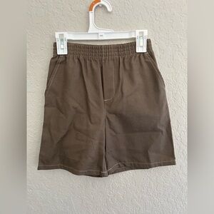 Boy’s Tan Flat Front Shorts